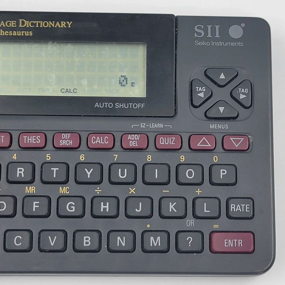 Seiko Instruments American Heritage Dictionary SII WP5501 Tested‎